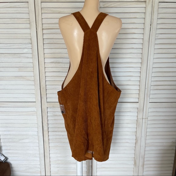 COPY - MODCLOTH SOCIABLE SCHOLAR CORDUROY OVERALL JUMPER DRESS - Picture 6 of 8